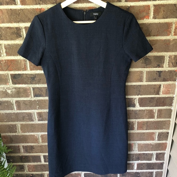 Theory Dresses & Skirts - Theory Crew Neck Short Sleeve Dress Size 4
